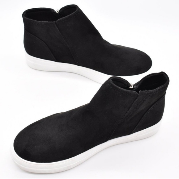 Black Sneaker Wedges Size 10 - Picture 4 of 6